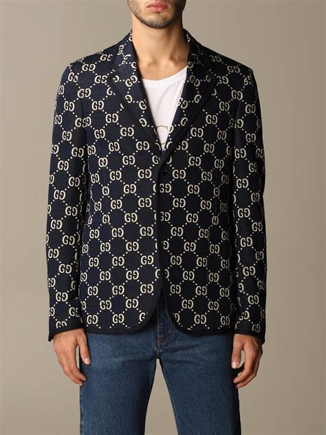 gucci suit baby blue|Gucci jackets for men.